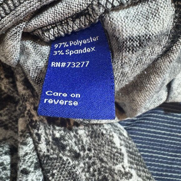 Sonoma Goods Sweater Women XL Snake Print Boho Neutral Gray Long Sleeve Layering - Picture 3 of 7